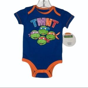 TMNT Graphic Onesie Baby Bodysuit 0/3 Months NEW